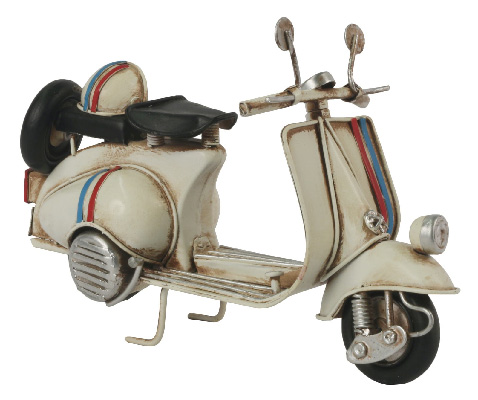 Repro Scooter With Red & Blue Stripes